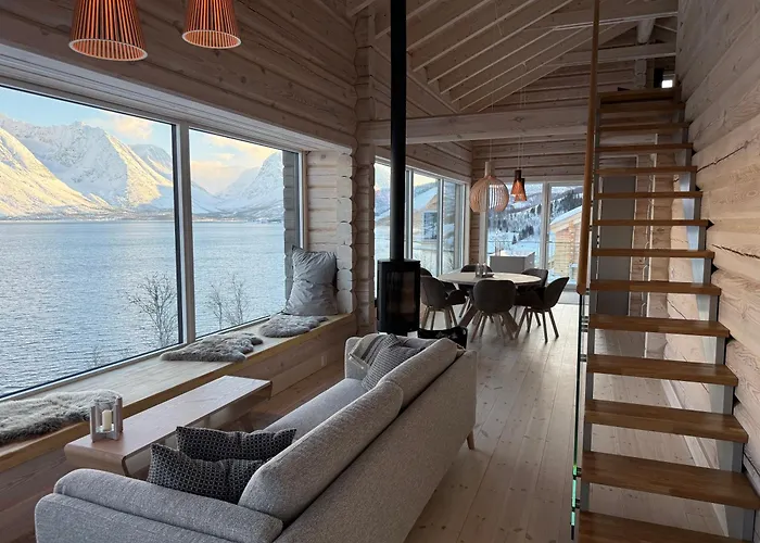 Sommarbukt Nordlys - Luxury Fjord Lodge Near Tromso Casa vacanze Tromsø